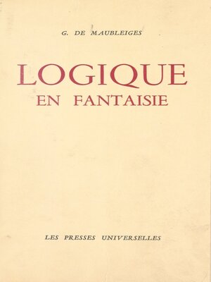 cover image of Logique en fantaisie